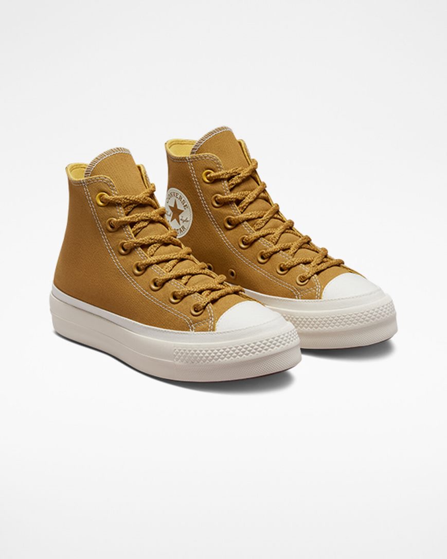 Topanky Na Platforme Converse Chuck Taylor All Star Lift Tonal Platene Vysoke Damske Oranžové Žlté | SK 5ZAIP2